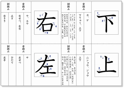 漢字プリント例